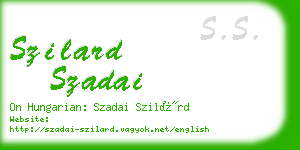 szilard szadai business card